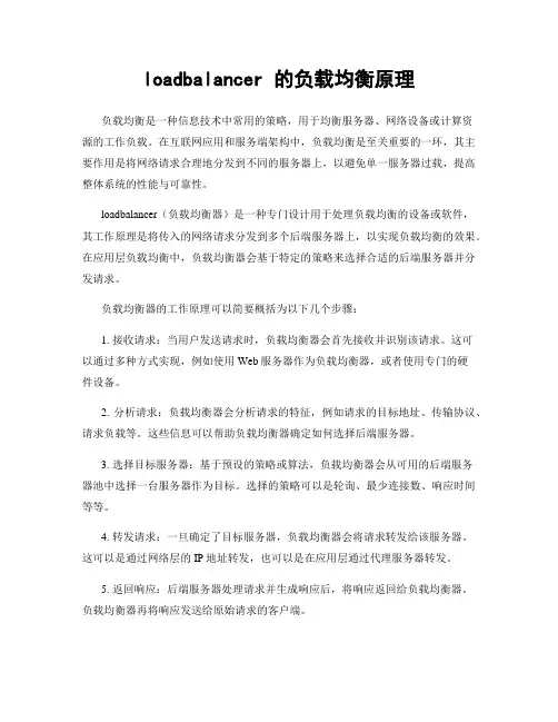 loadbalancer 的负载均衡原理