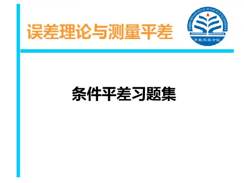 条件平差习题