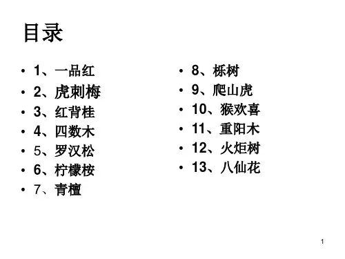 种园林植物用途展