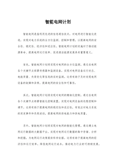 智能电网计划