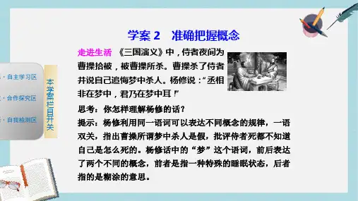 人教版高中政治选修4专题二《准确把握概念》ppt课件
