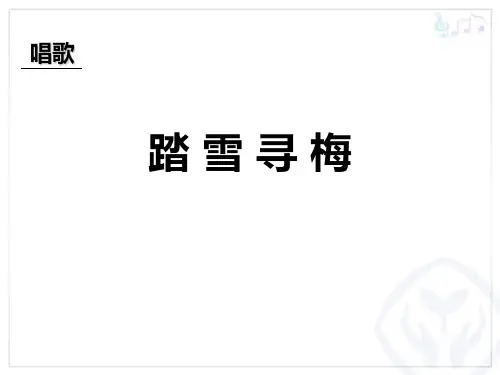《踏雪寻梅》PPT课件