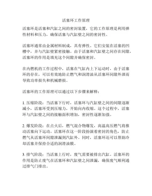 活塞环工作原理