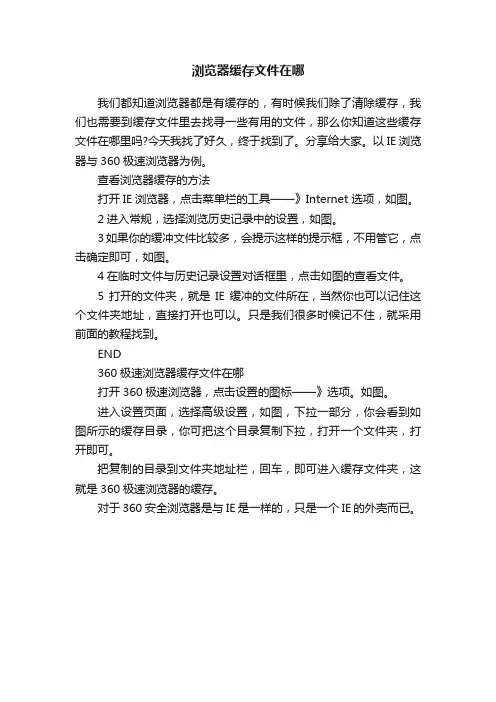 浏览器缓存文件在哪