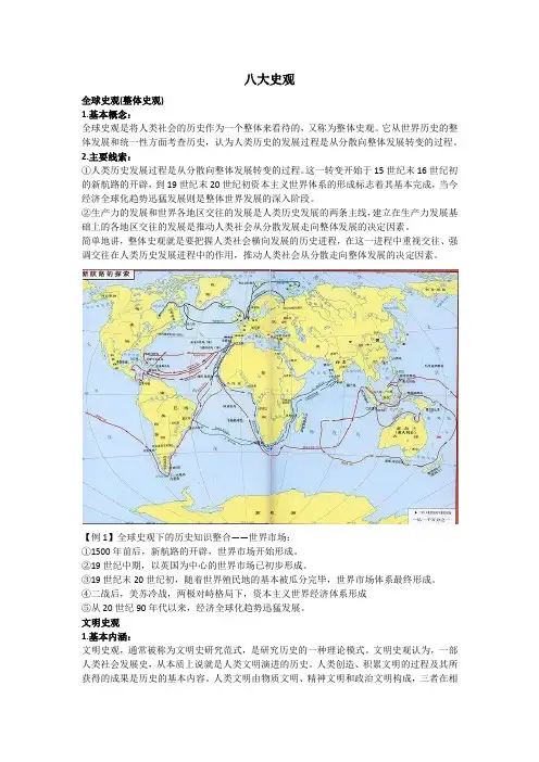 高中历史八大史观