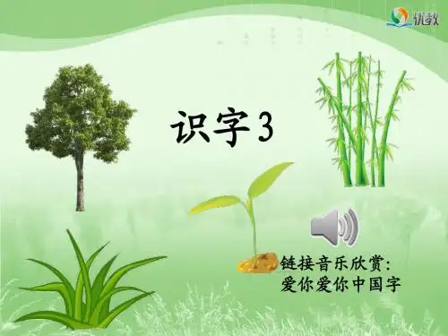 2018新苏教版二年级语文下 《识字3》名师课件