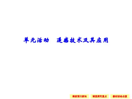 鲁教版高中地理必修一第四单元《单元活动 遥感技术及其应用》优质课件(共35张PPT)
