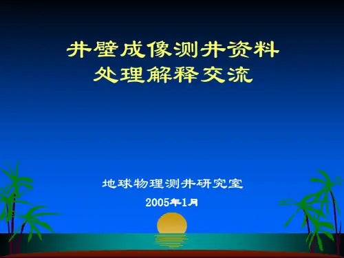 (精品)井壁成像测井资料处理解释交流