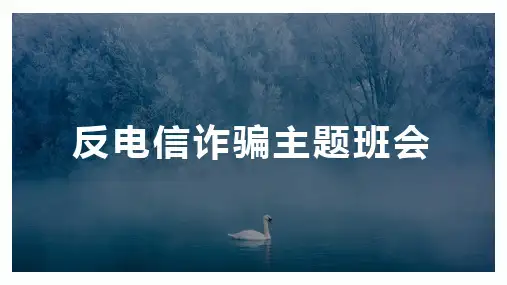 2023-2024学年高一下学期反电信诈骗主题班会课件