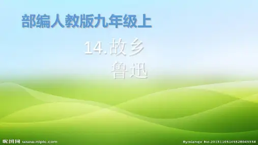 人教部编版语文九年级上册第14课《故乡》课件(共24张PPT)(优质版推荐)