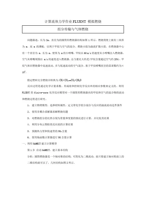 fluent算例模拟燃烧