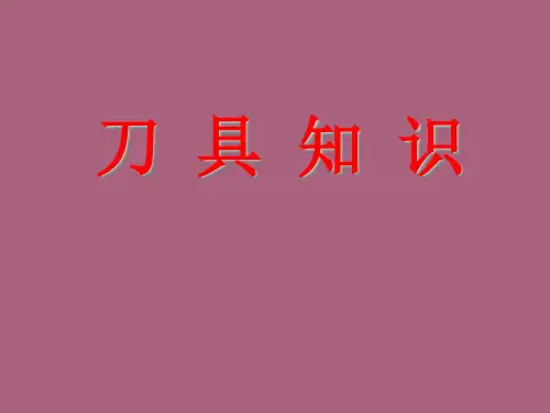 《数控刀具知识》PPT课件