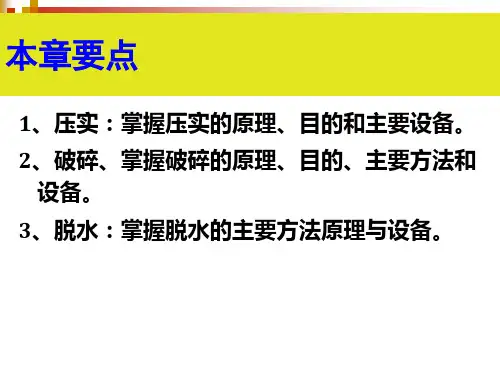 固体废物处理与处置预处理