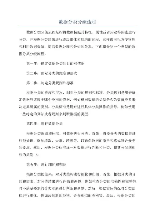 数据分类分级流程