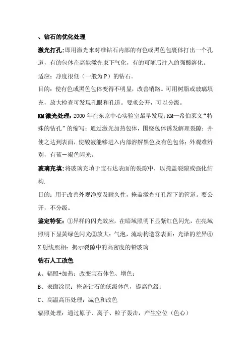 钻石的优化处理