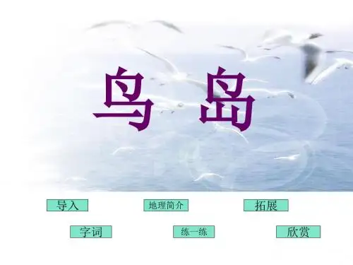 《鸟岛》PPT课件5 (共27张PPT)