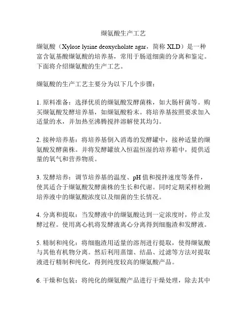 缬氨酸生产工艺