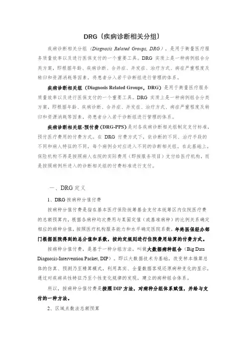 DRG(疾病诊断相关分组)