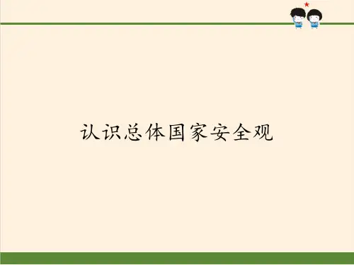 认识总体国家安全观 主题教学PPT课件