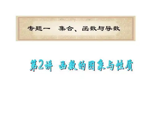 高考数学第二轮总复习第2讲-函数的图象与性质