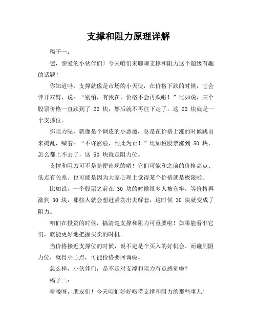 支撑和阻力原理详解