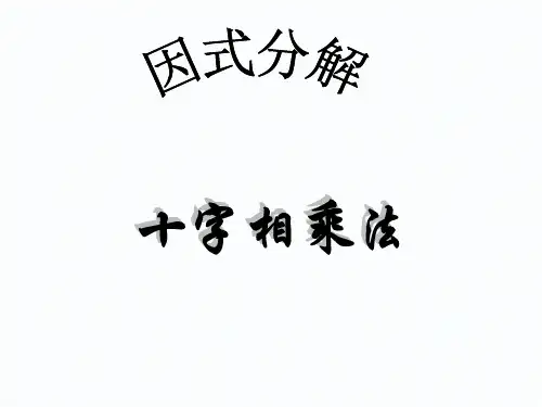 14.3因式分解(十字相乘法)课件八年级上册数学人教版【02】
