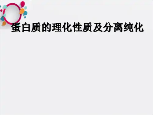 蛋白质的分离纯化(1)