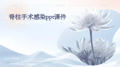 脊柱手术感染ppt课件