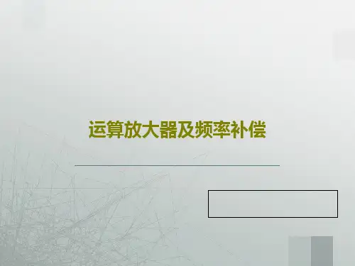 运算放大器及频率补偿69页PPT