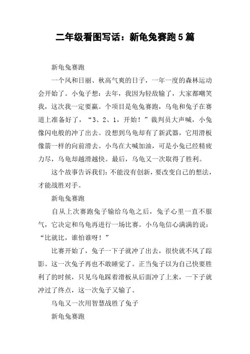 二年级看图写话：新龟兔赛跑5篇