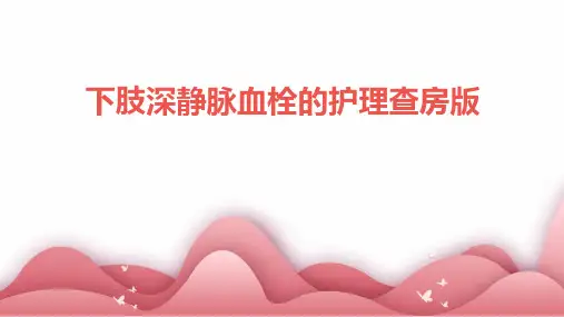 下肢深静脉血栓的护理查房版