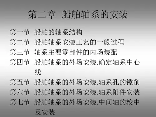 船舶轴系的安装