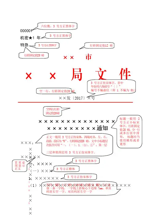 红头文件模板