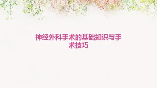 神经外科手术的基础知识与手术技巧