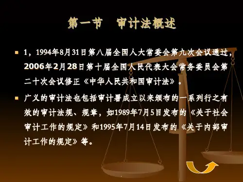 审计法ppt课件