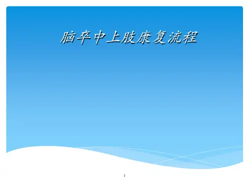 脑卒中上肢康复ppt课件