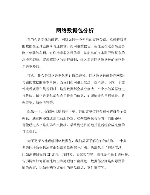 网络数据包分析