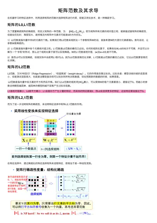 矩阵范数及其求导