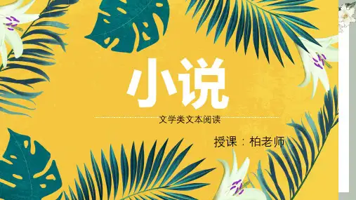 中考语文二轮专题复习课件：小说阅读(共30张PPT)