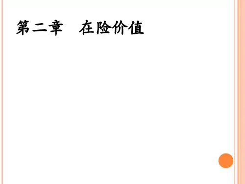 VaR 在险价值.ppt