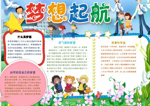 【手抄报Word小报】梦想起航2002