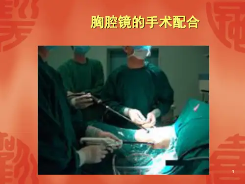 胸腔镜的手术配合PPT演示幻灯片