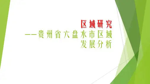 [实习总结]六盘水区域分析