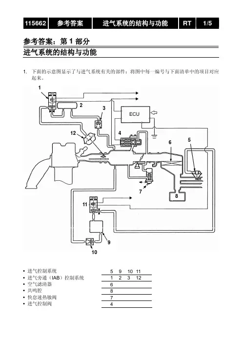 进气系统的结构与功能