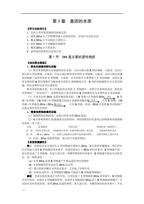 高中生物基因的本质课件