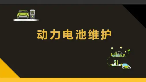 动力电池及电池管理系统-动力电池维护