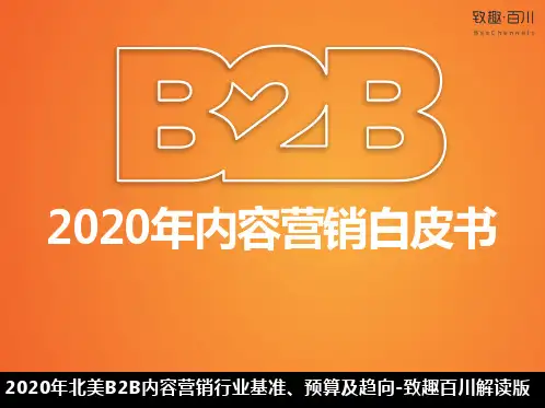 2020年B2B内容营销策略白皮书