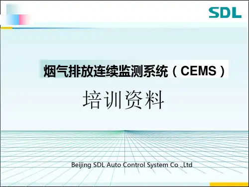 雪迪龙烟气在线监测系统(CEMS)培训资料(PPT33页)