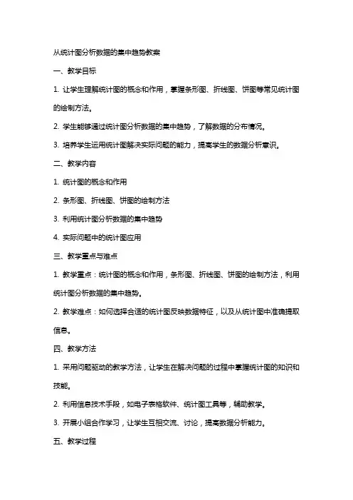 从统计图分析数据的集中趋势教案