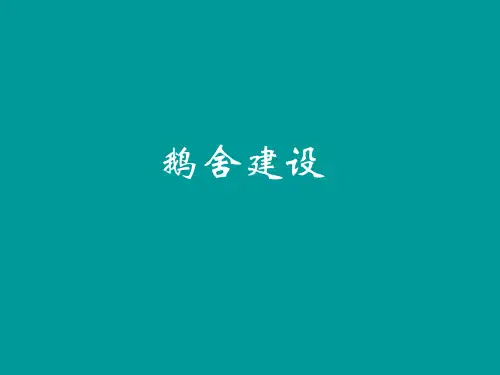 第二篇鹅舍的建设